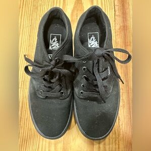 Vans Black Canvas Sneakers